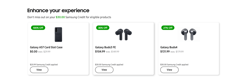 A screenshot of a product