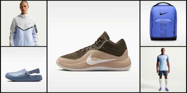 A brown and white tennis shoe