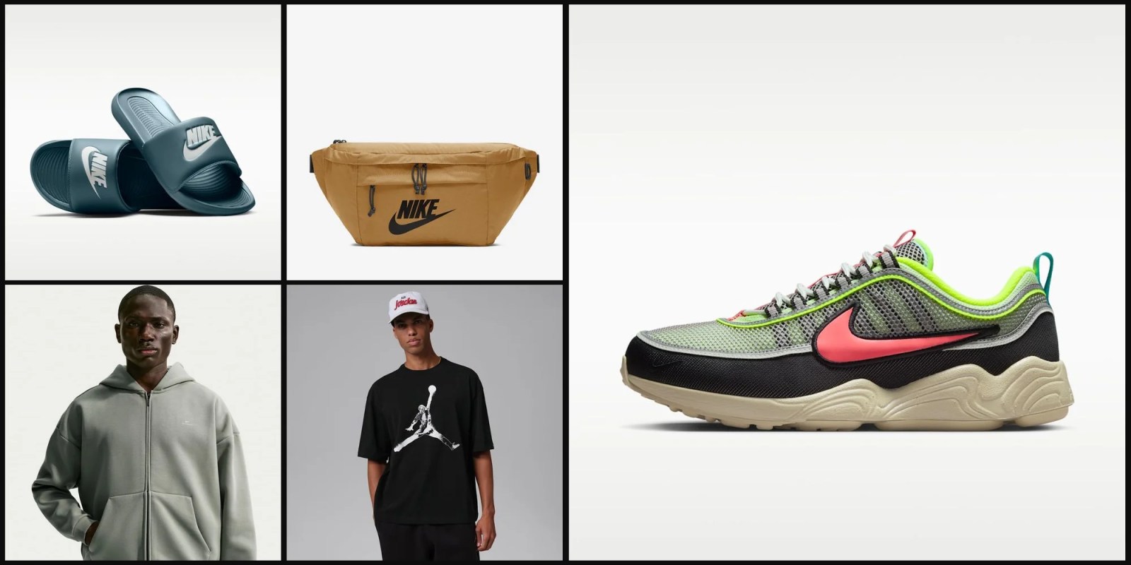 A collage of a man and a shoe