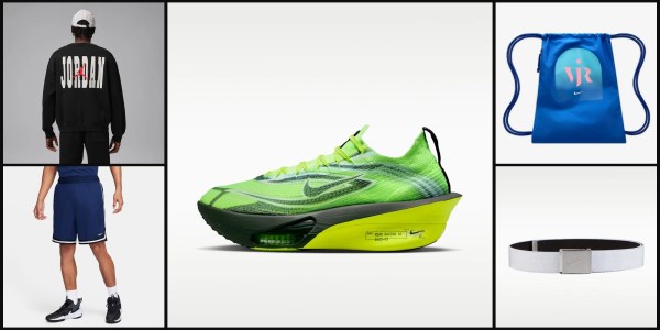 A green and black shoe