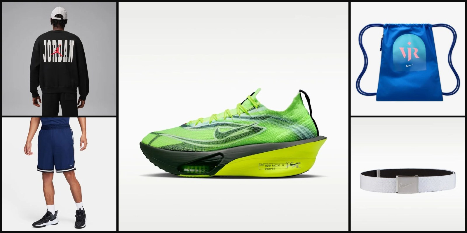 A green and black shoe