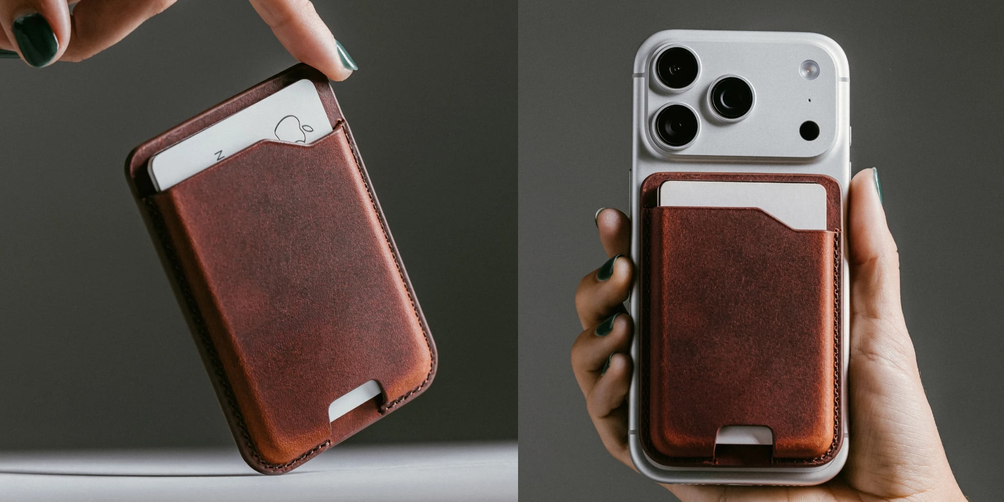 A hand holding a phone case