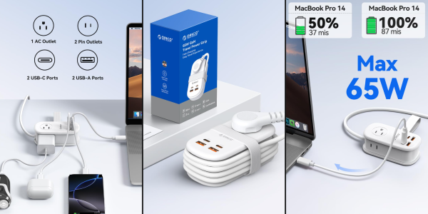 A laptop with a usb cable