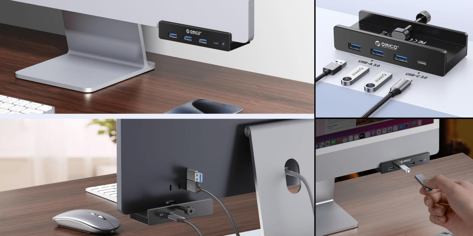 A computer with usb ports