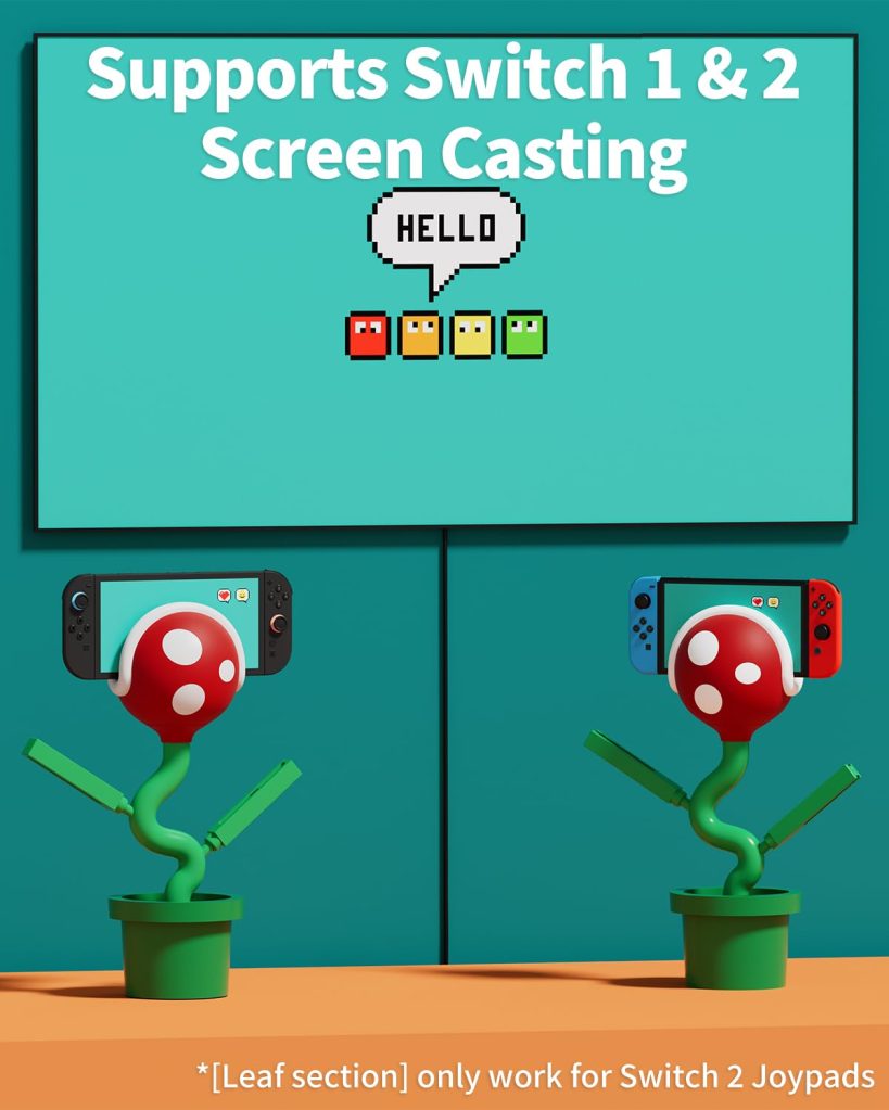 A video game screen with a plant and a screen