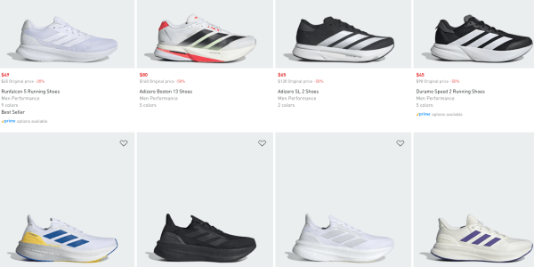 A screenshot of a shoe store