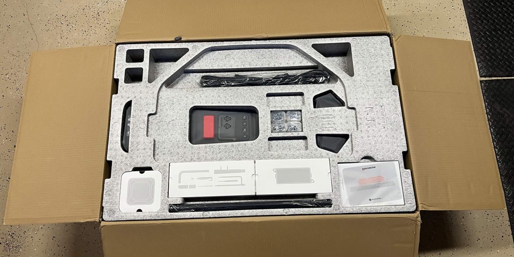 A box with a device in it