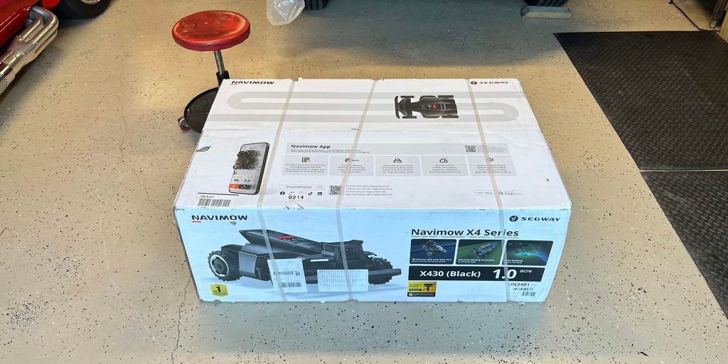 A box wrapped in tape