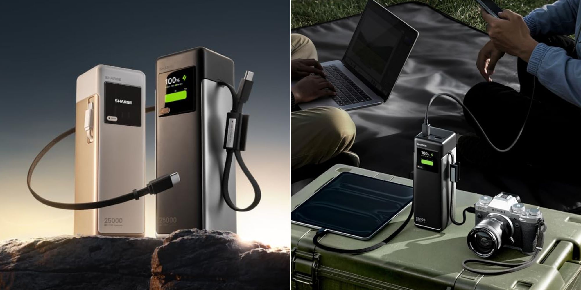 Image showing renders of Sharge's new HyperTower power bank.