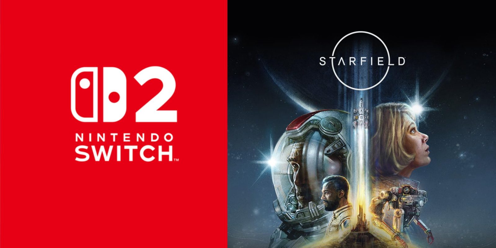 A video game cover with a red square and a red square with a red sign with a man in a space suit and a spaceship