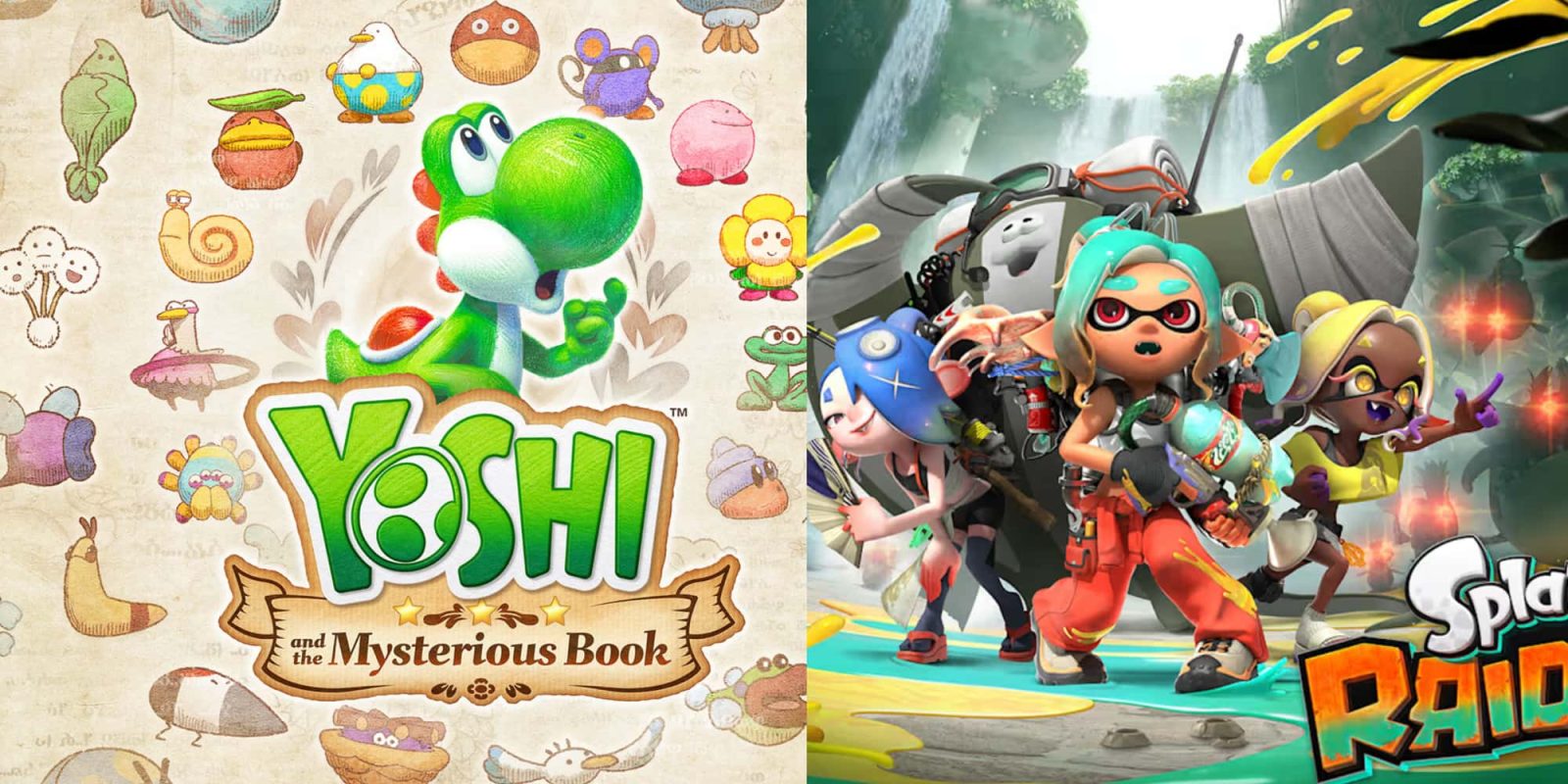 A video game cover and a cartoon character