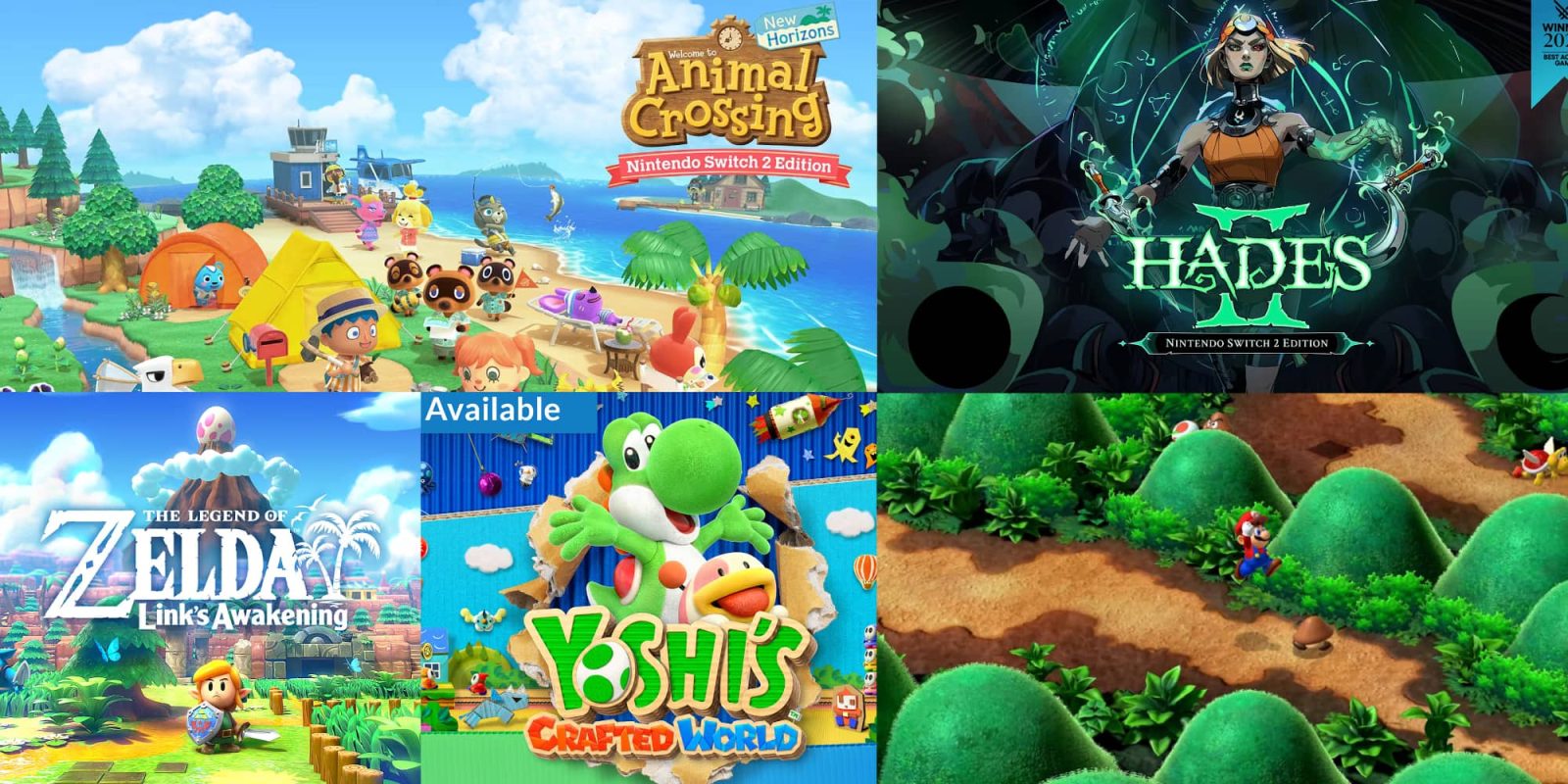 A group of video game posters