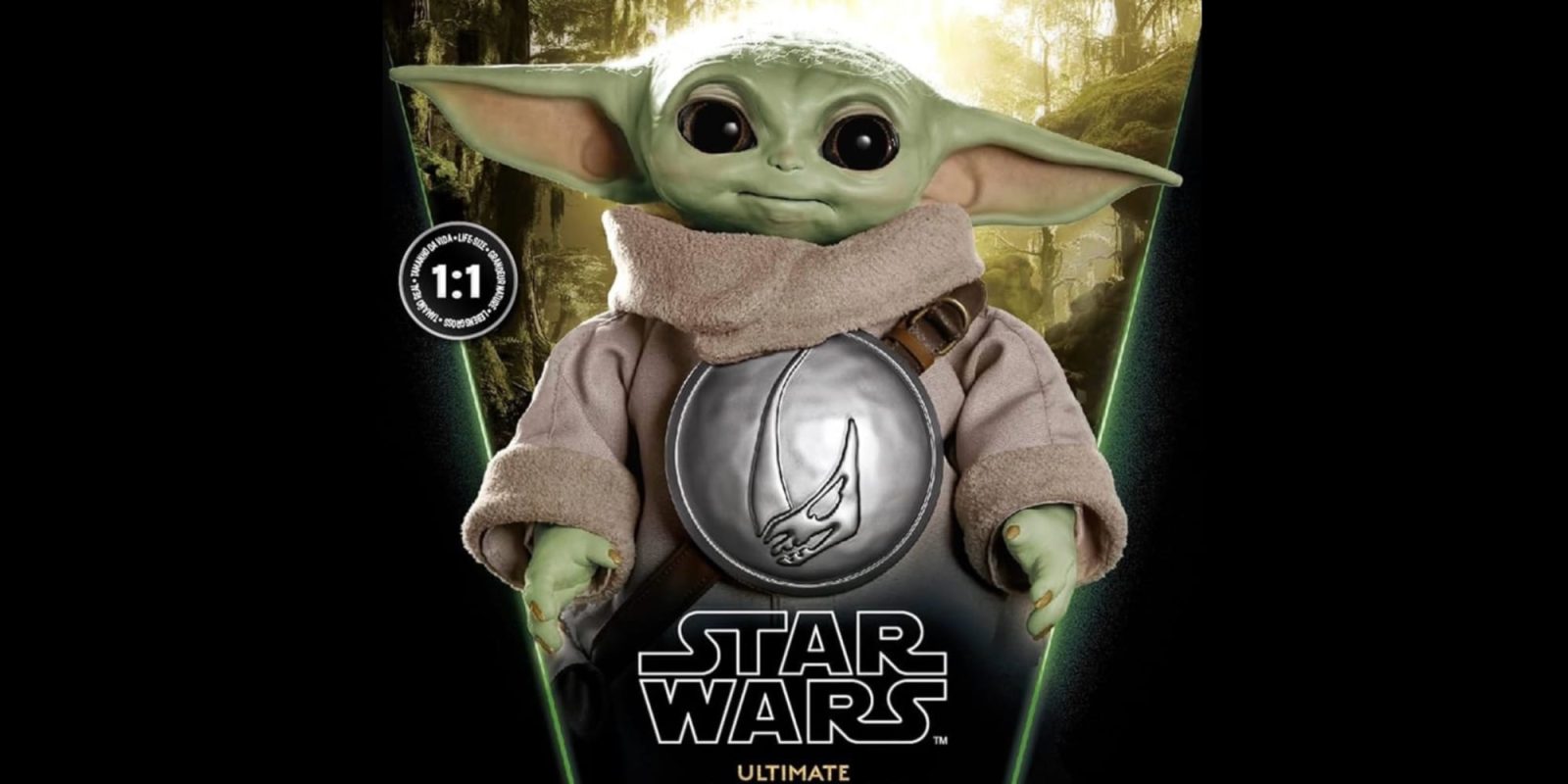 A toy character in a garment