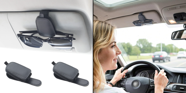 A woman wearing sunglasses in a car