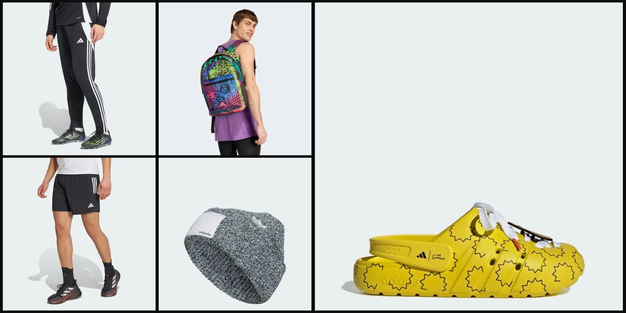 adidas code drops THE SIMPSONS CLOG to $37, colorful Jeremy Scott