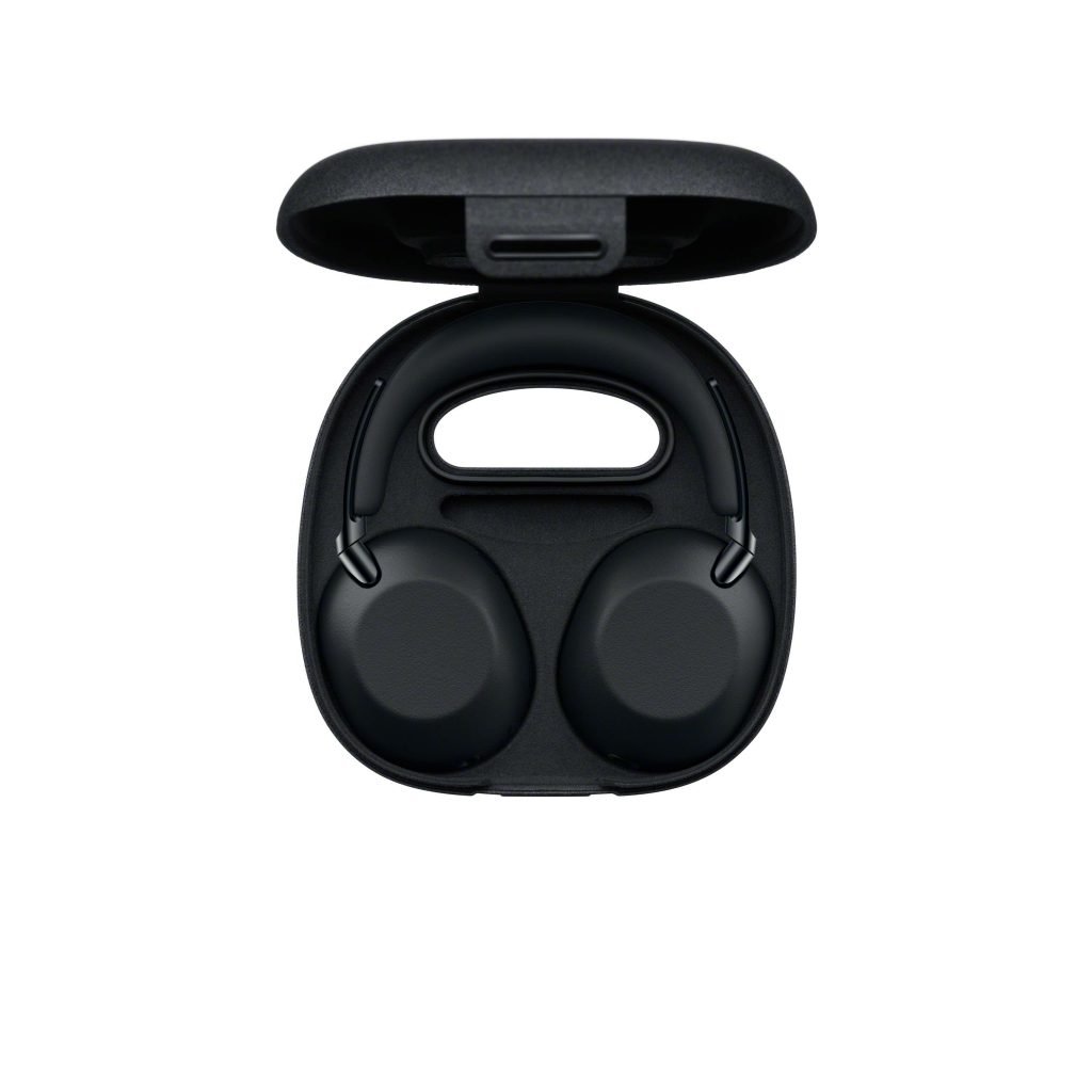 A black earphones in a case