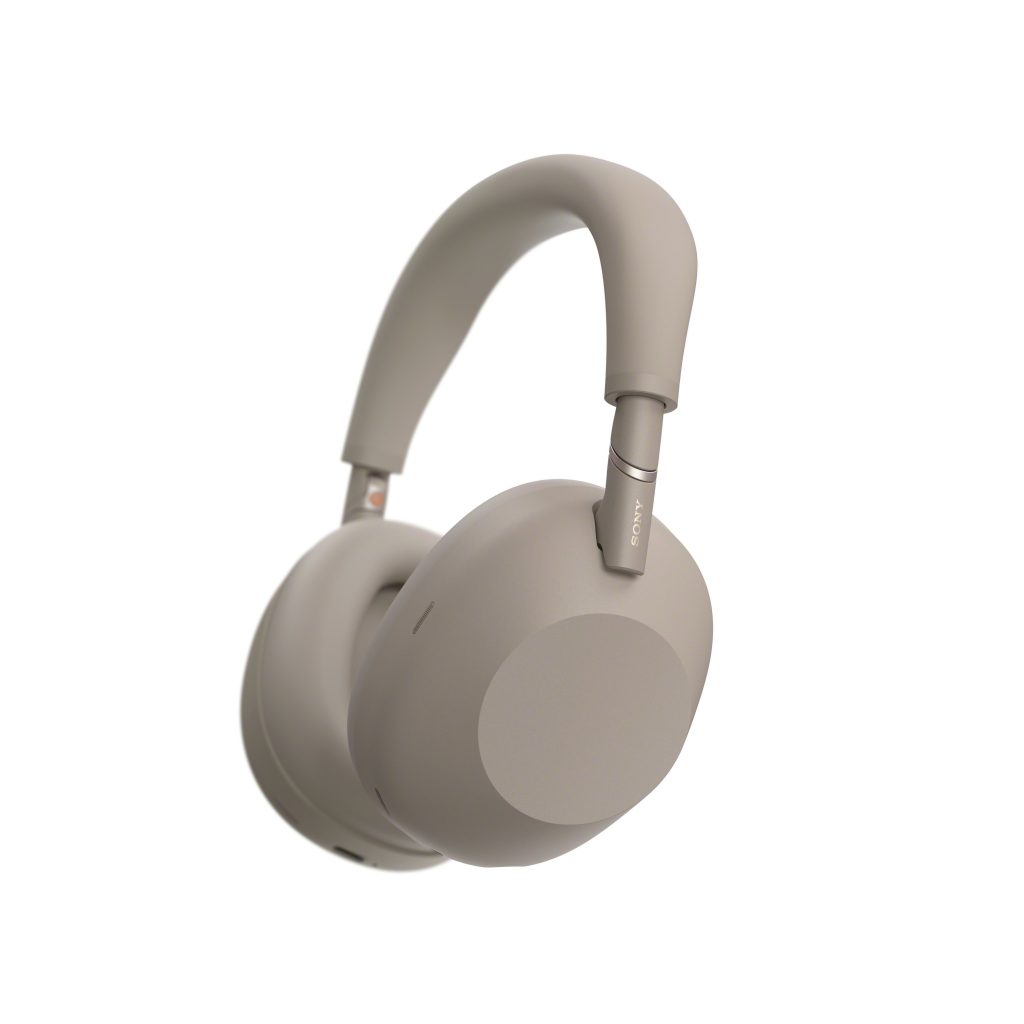 A close up of a headphone