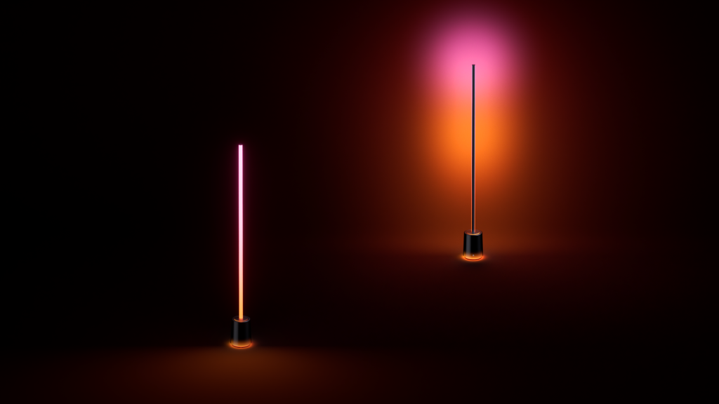 A two lights in different colors