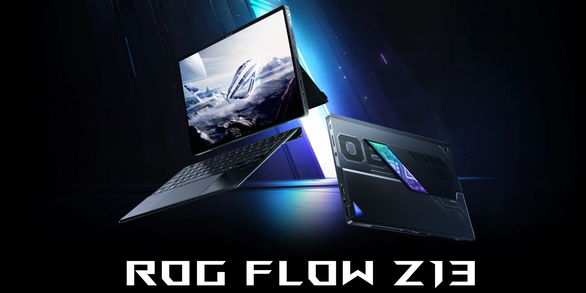 Image showing a render of ASUS' ROG Z13 touchscreen notebook.