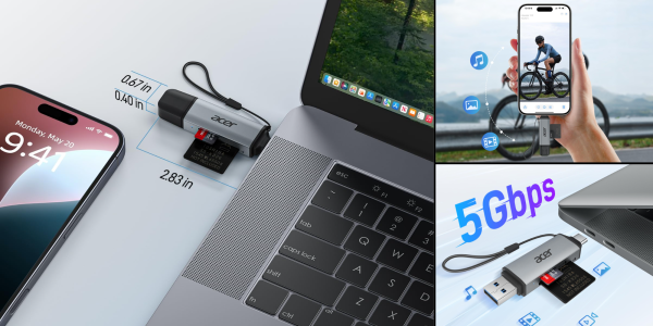 A laptop with a usb drive