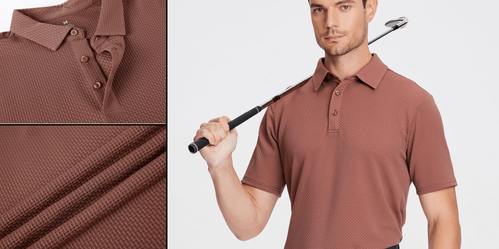 A man holding a golf club
