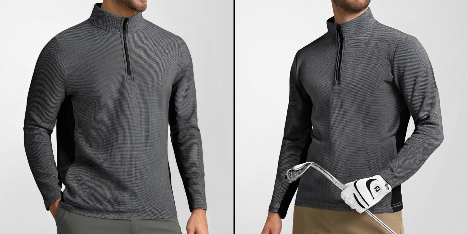 A man wearing a golf shirt