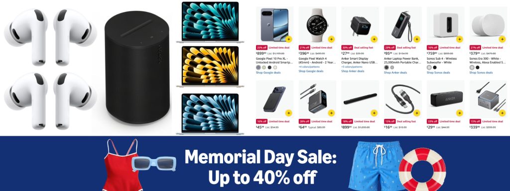 A collage of electronic devices