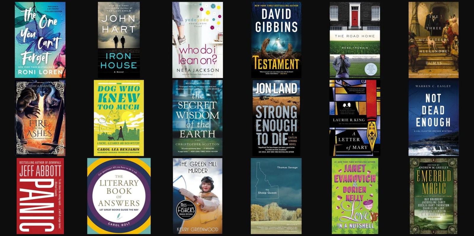 A group of books on a black background
