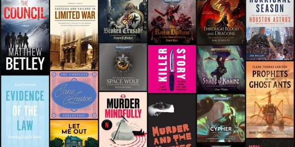 A collage of books