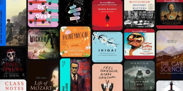 A collage of books