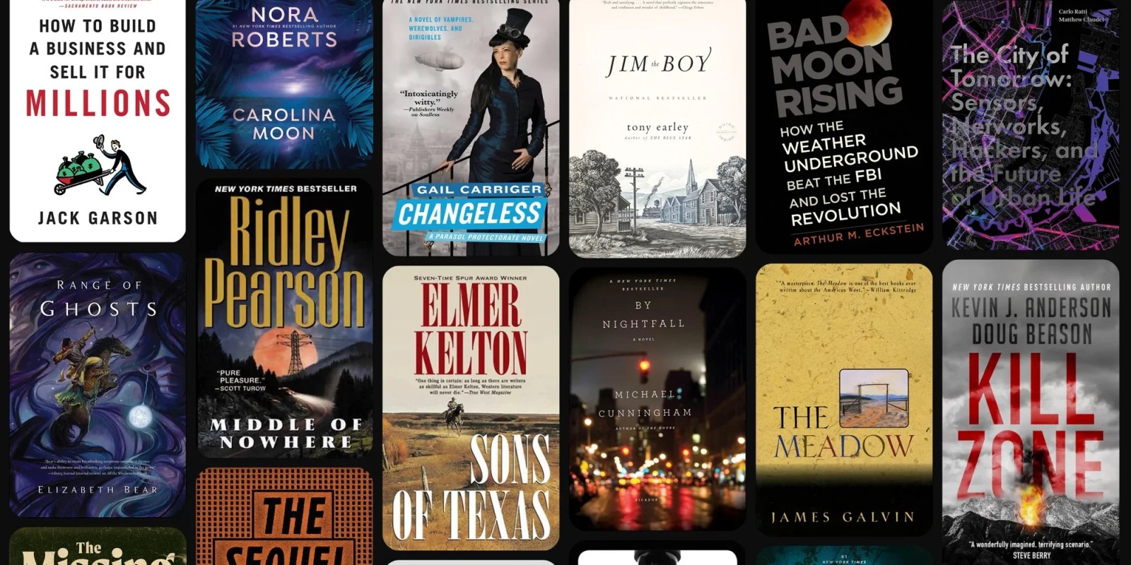 A collage of books