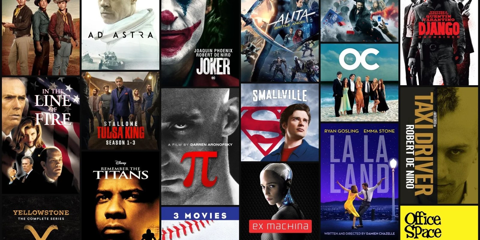 A collage of movies