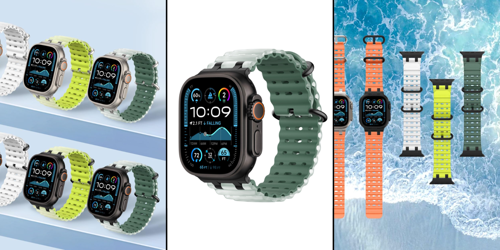 A smart watch with a strap