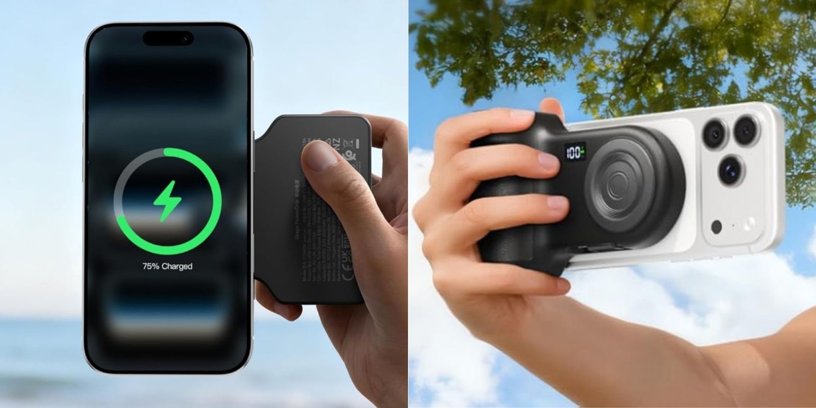 Image showing renders of Belkin's PowerGrip battery pack.