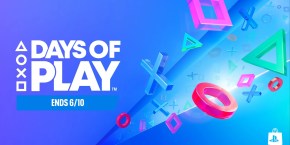 A blue background with text and colorful objects