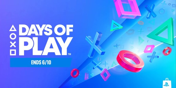 A blue background with text and colorful objects