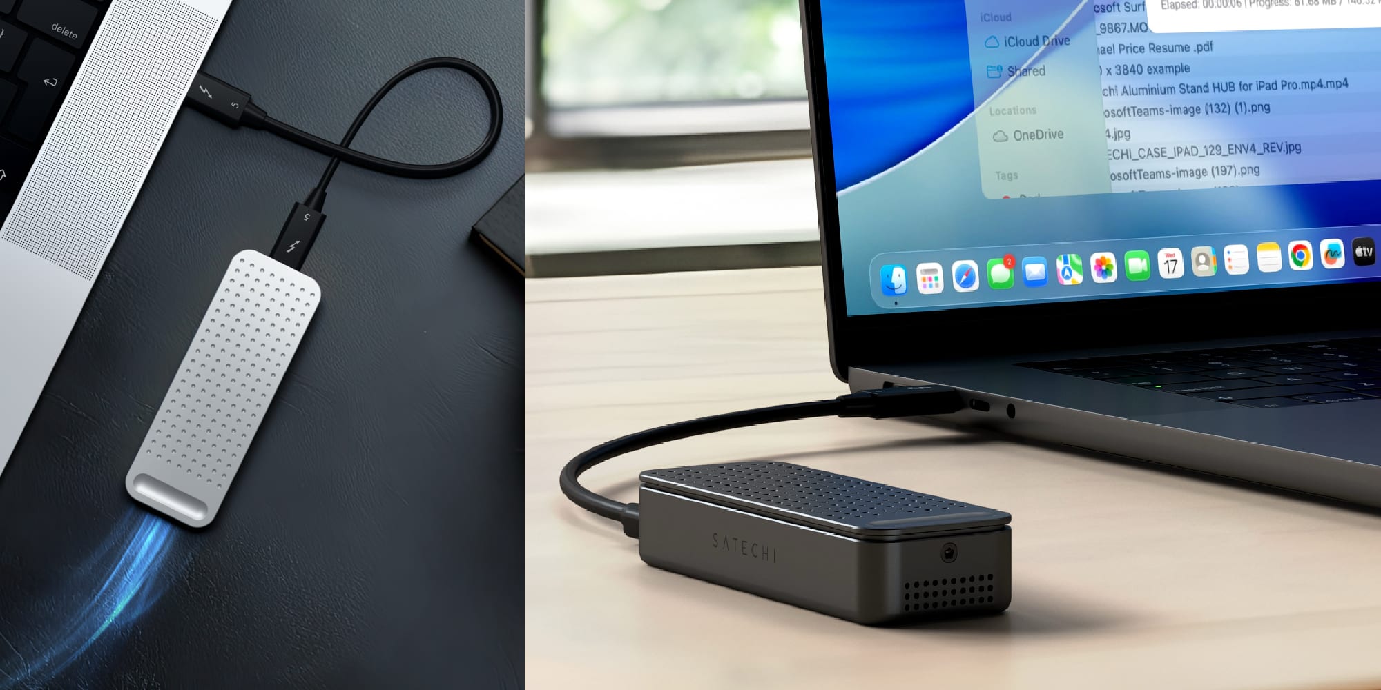 A laptop with a power bank connected to it
