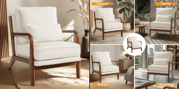 A collage of a chair