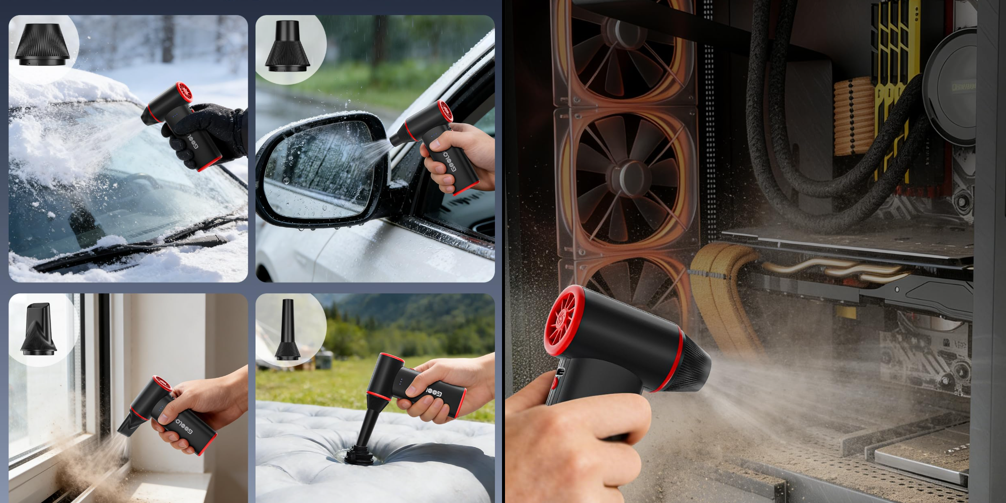 Keep PCs, desks, car seating, furniture, and much more clear with the GOOLOO F3 air duster down at $30