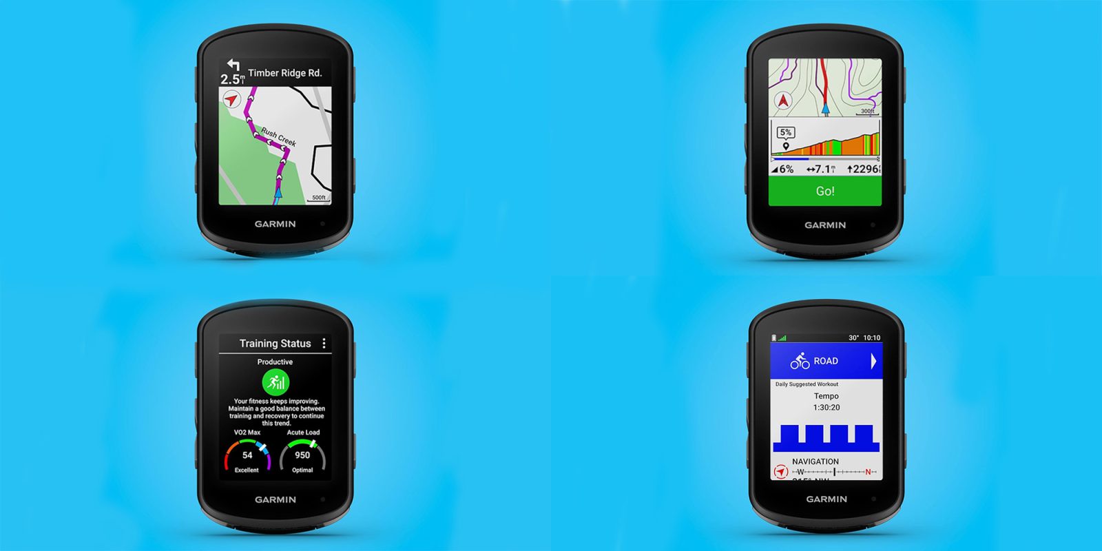 A close-up of a garmin gps