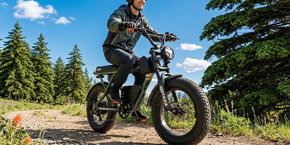 A man riding a motorcycle