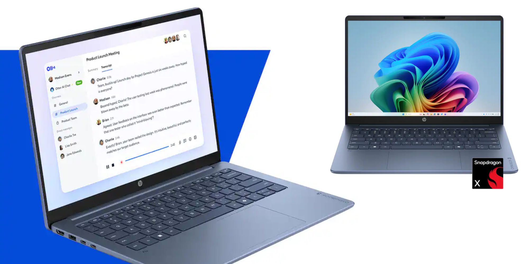 Image showing renders of HP's OmniBook 3 Copilot+ PC.
