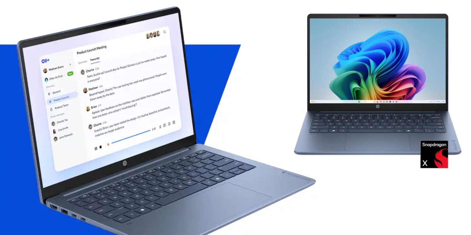 Image showing renders of HP's OmniBook 3 Copilot+ PC.