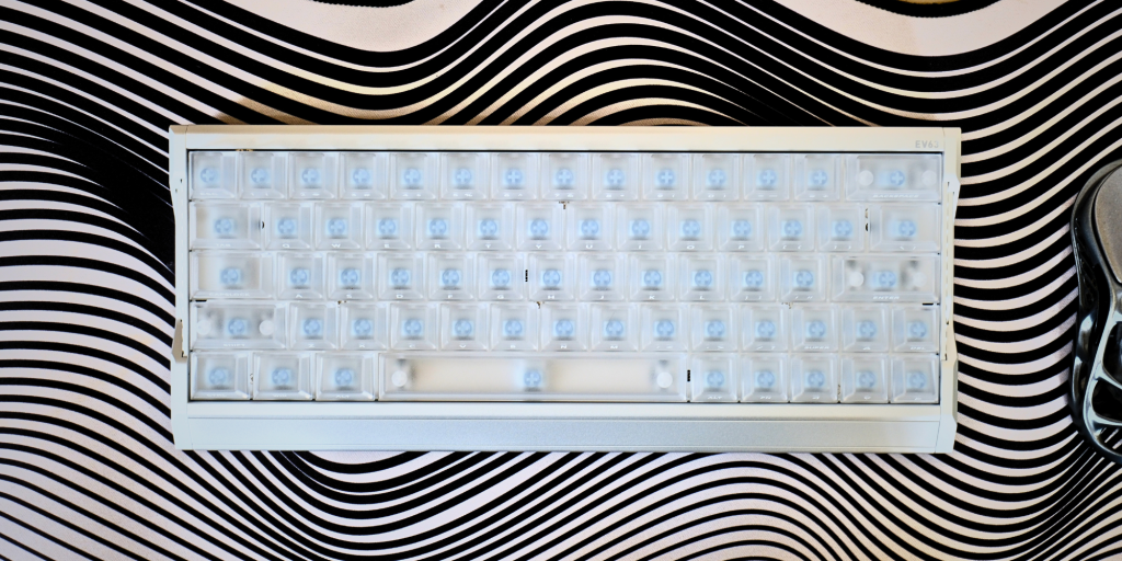 A keyboard with many buttons