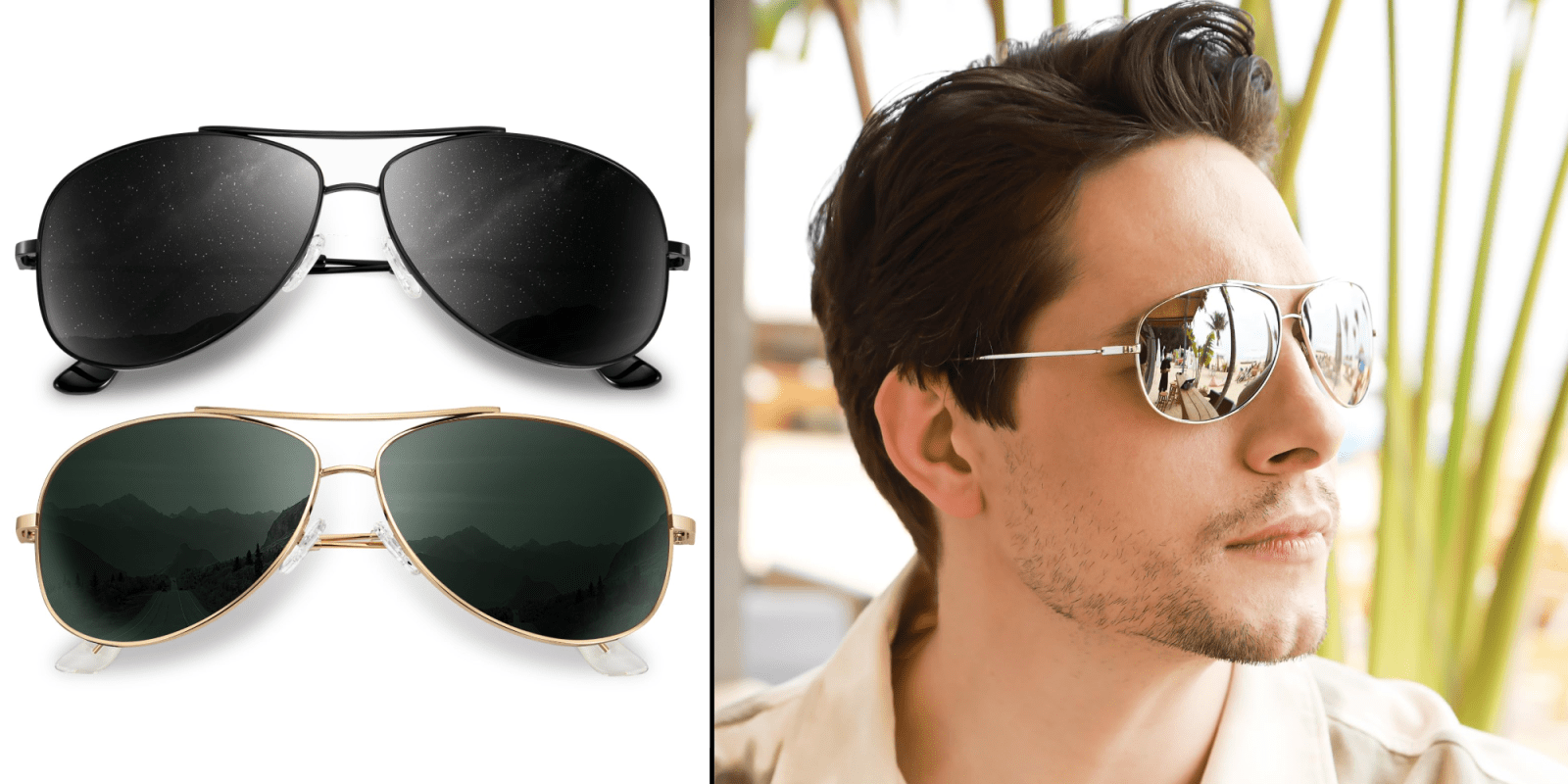 A man wearing sunglasses