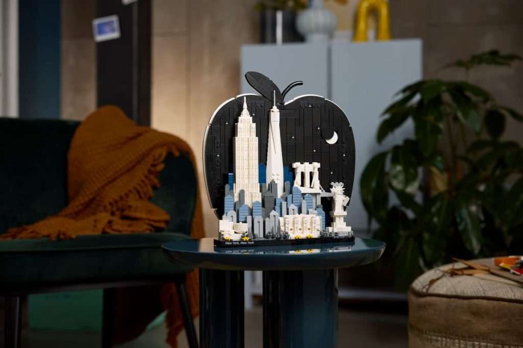 A model of a city on a table