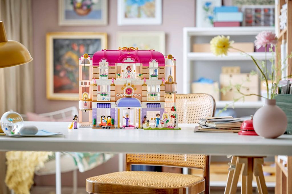 A toy house on a table