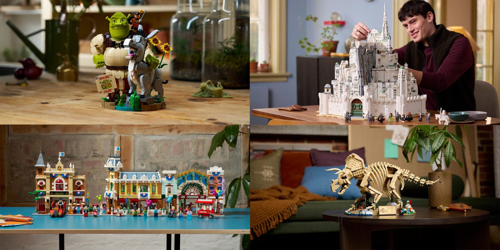 A collage of different toys