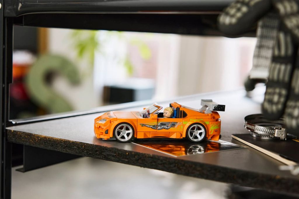 A toy car on a table