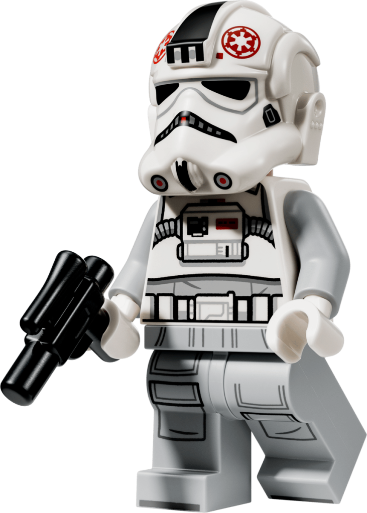 A toy figure with a gun